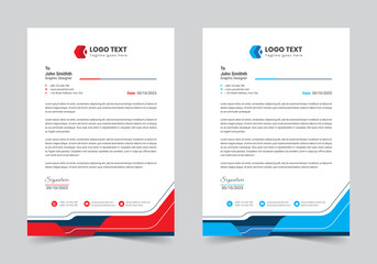 Modern Creative Letterhead Template Design