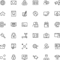 internet vector icon set such as: earth, up, protect, tech, cartoon, education, plan, search engine optimization, star, computing, newsletter, knowledge, image, flow, cottage, process, green, science
