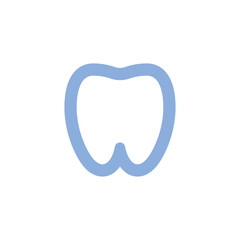 Tooth vector icon. Dentist symbol.