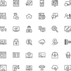 Fototapeta na wymiar internet vector icon set such as: trade, keyless, sms, email, process, buying, www, hand gesture, quality, pay per click, choice, paper, image, investment, blue, algorithm, key, cartoon, card, big