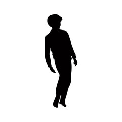 Fototapeta premium a boy body silhouette vector