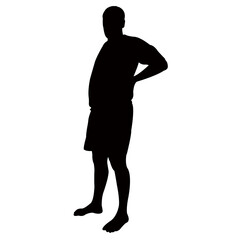 a man body silhouette vector