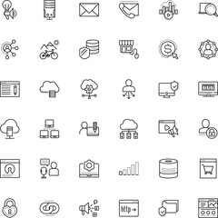 internet vector icon set such as: ai, tree, tour, asean, group, bar, low, api, creativity, secret, innovative, home, bitrate, behavioral, hyperlink, freelancer, wireframe, campaign, open source