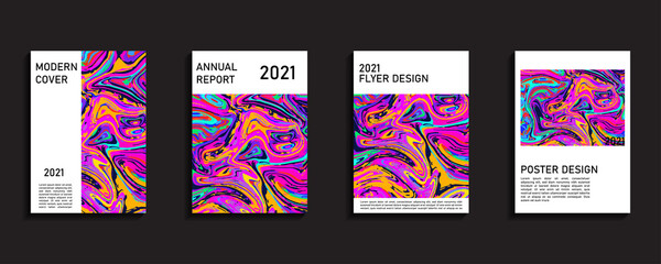 Cover design with colorful background. Modern abstract design. Vector template for annual reports, posters, flyers and book covers.