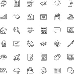 internet vector icon set such as: tab, tool, news, electricity, supermarket, form, advancement, machine, asean, audience, study, golden, chatting, oriental, outline, label, calculator, rounded, red