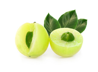 Amla an isolated on a white background