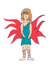 Fairy Girl Drawing Isolated