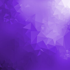 Fototapeta premium Violet gradient low poly triangles shape abstract background illustration, trendy dynamic design background