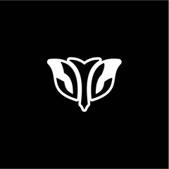 J L Initials bow arrow, simple modern minimalist design. black and white.