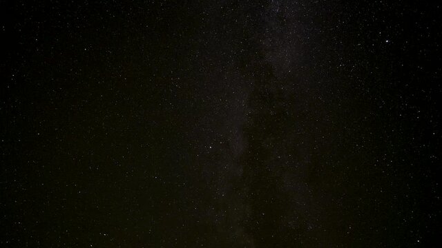 milky way and stars timelapse