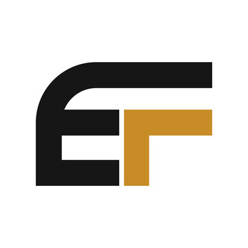 Initial letter ef logo or fe logo vector design templates