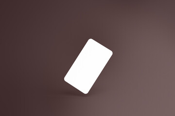 Business Card Mockup rendering eith blank color for business presentation and template maker