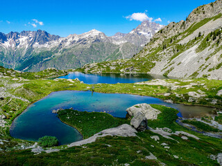 Fototapeta na wymiar Lacs de pétarels - Valgaudemar (Hautes-Alpes)