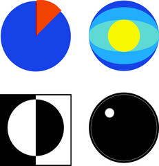 set of buttons for web,set of web icons , concept collection of flat icons , contrast , brightness, luminosity