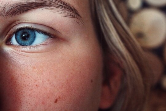 Cropped Eye Of Teenage Girl