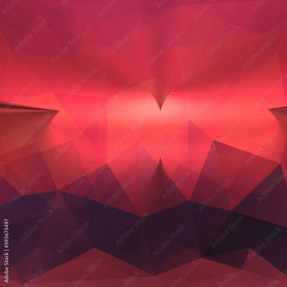 Poster futuristic new world landscape based on torus shapes and bokeh multi colored layers