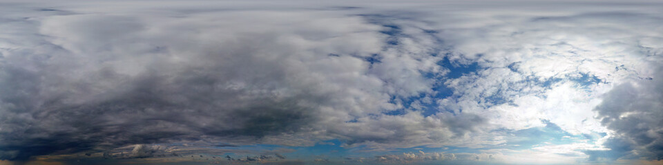 Sky hemisphere. Dome photo of sky for your 360° VR photography or video

