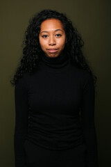 Portrait of a beautiful young woman