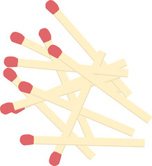 image of safety matches in red and beige
