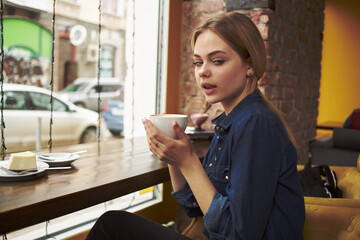 Coffee in restaurant leisure showcase morning lifestyle 