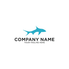 mascot shark electronic sport game vector logo design template
