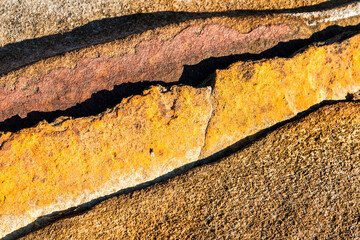 Rock Patterns on Pearl Beach on NSW Central Coast