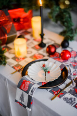 Christmas table setting