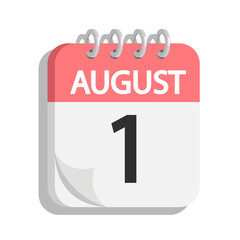 Calendar mark in flat style.