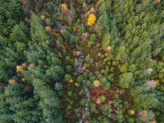 Glen Nevis with a drone, highland , Scotland, Fort William. © nehuen