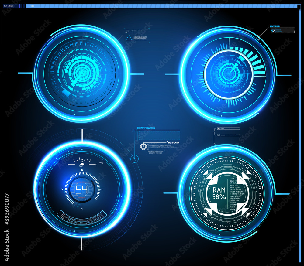 Poster Fingerprint scan provides security access with biometrics identification. Abstract technology background. Cyber security concept. 