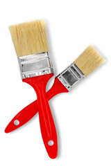 Paintbrush isolated on white, clipping path included