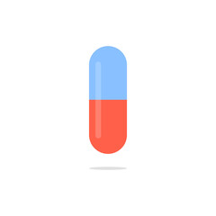 Capsule icon. Vector illustration.