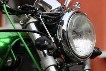 Fototapeta na wymiar detail of a motorcycle