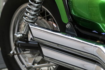 detail of a motorcycle