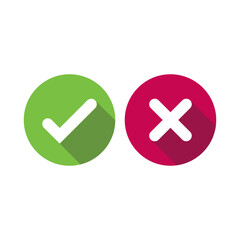 Check mark icon. Vector illustration.