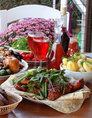 meat and wine