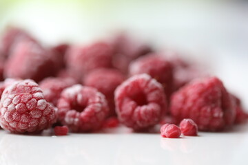 raspberry on a plate