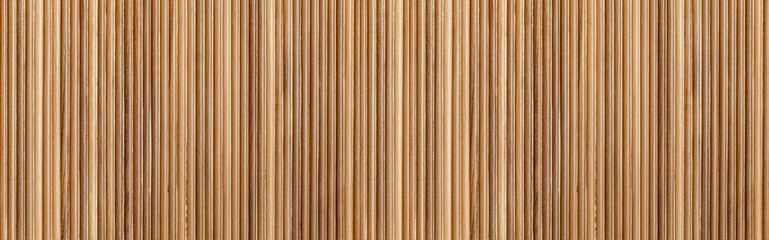 Panorama of Bamboo wall or Bamboo fence texture. Old brown tone natural bamboo fence texture background