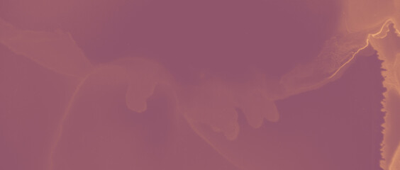 Ink Golden Marble. Red Luxury Effect. Orange Art 