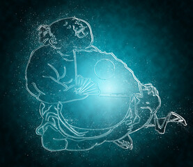 浮世絵　相撲取り　その25	クリスタルバージョン