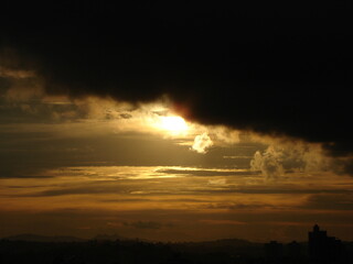 Fototapeta premium Sunlight at clouds