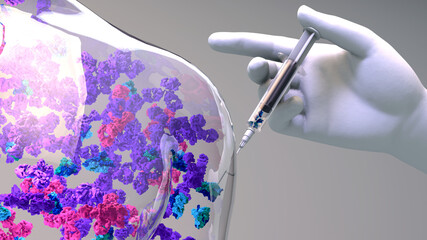 Protein vaccine are composed of  antigens from a pathogen, such as a bacterium or virus. When administered, a protective immune response is against the pathogen.
