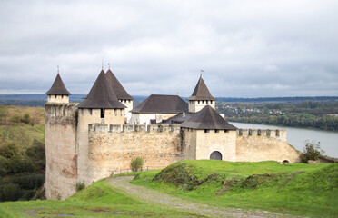 Khotyn fortress of the X XVIII centuries with a fortification complex, One of the seven wonders of...