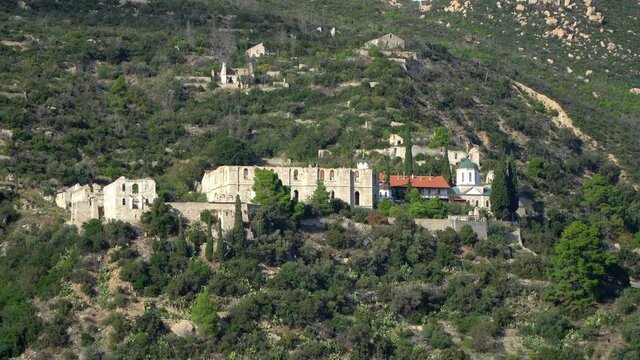 New Fivaida russian skete on mount Athos, Greece