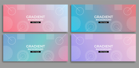 Modern abstract gradient geometric background. Very useable for landing page, website, banner, poster, event, etc.
