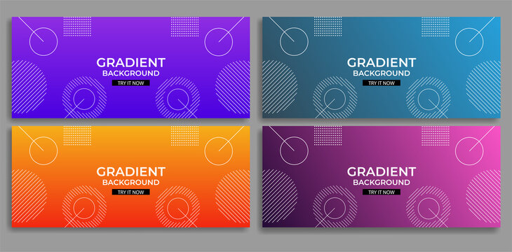 Modern abstract gradient geometric background. Very useable for landing page, website, banner, poster, event, etc.