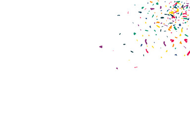 Naklejka premium Color Colored Paper Celebration White Background. 