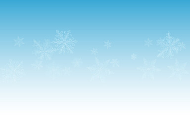 Fototapeta na wymiar Gray Snowflake Vector Blue Background. New 