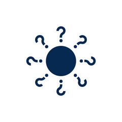 Icon vector graphic of question mark, good for template illustration