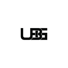 ubg letter original monogram logo design